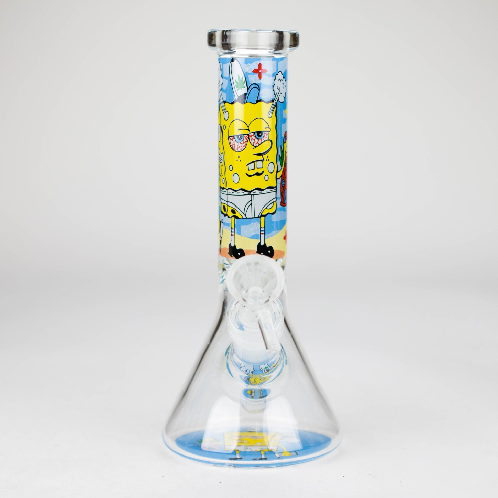 10" 4mm Cartoon Design Beaker Bong [PIP877]_12