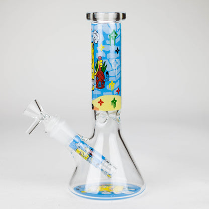 10" 4mm Cartoon Design Beaker Bong [PIP877]_13