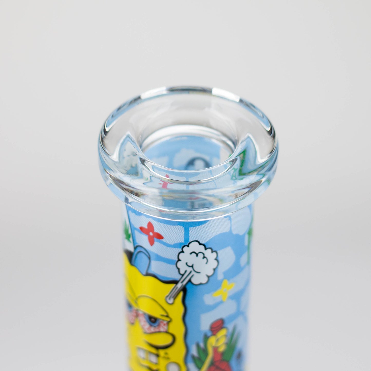 10" 4mm Cartoon Design Beaker Bong [PIP877]_1