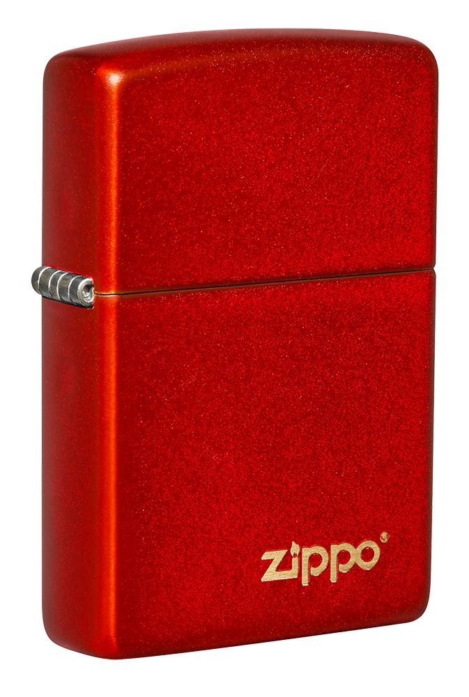 Zippo 49475ZL Metallic Red Matte Zippo Logo_2