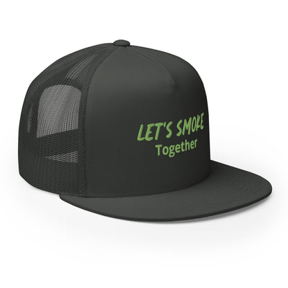 Let's Smoke Trucker Cap