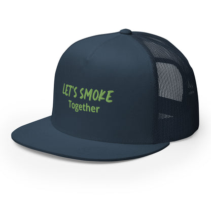 Let's Smoke Trucker Cap