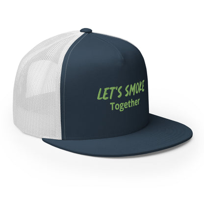 Let's Smoke Trucker Cap