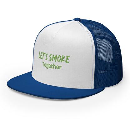 Let's Smoke Trucker Cap