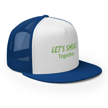 Let's Smoke Trucker Cap