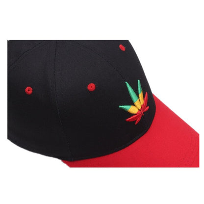 New Fashion Embroidery Maple Leaf White Cap Weed Snapback Hats For Men Women