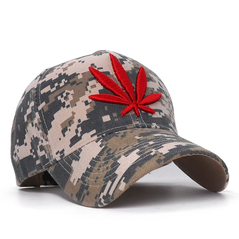 Camouflage Mens Baseball Caps Brand Engravings Weed Snapback Hats For Women Swag Hip Hop Casquette Casual Outdoor Sport Bone