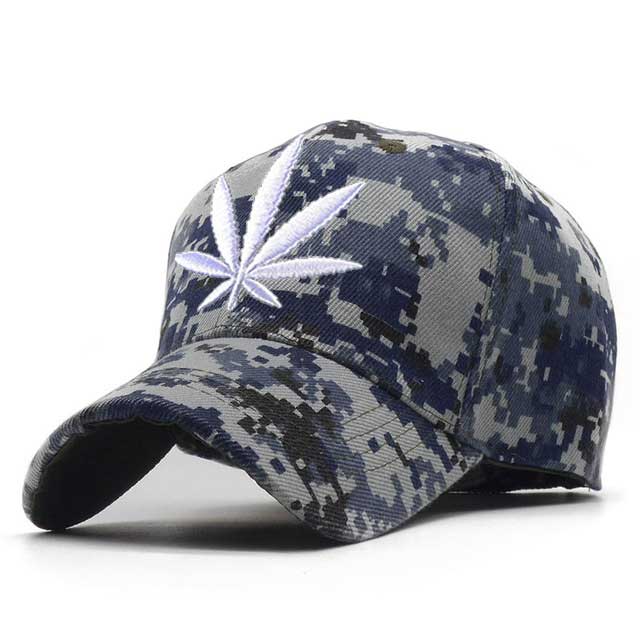 3D Embroidery Weed Baseball Caps 2019 Snapback Hat For Men Women Breathable Mesh Camouflage Dad Hat Casual Cap Truck Hats