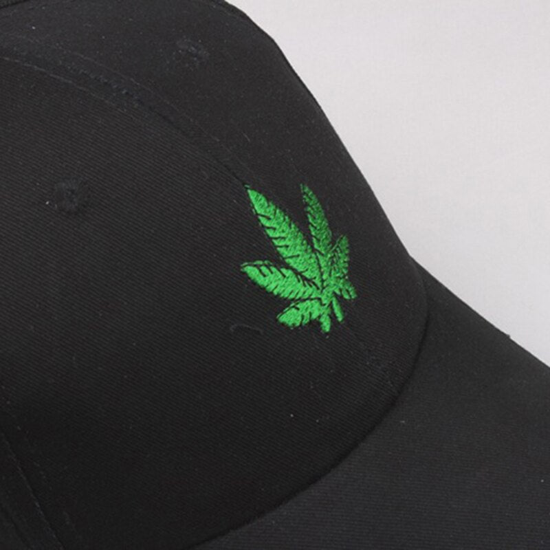 Unisex Baseball Cap Maple Leaves Embroidery Men Women Snapback New Fashion Outdoor Weed Duck Tongue Hip Hop Hat Caps CP0091