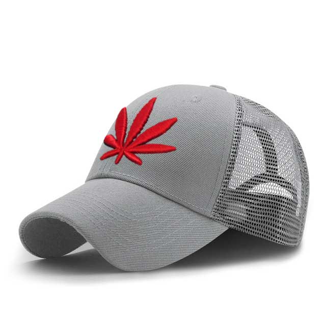 3D Embroidery Weed Baseball Caps 2019 Snapback Hat For Men Women Breathable Mesh Camouflage Dad Hat Casual Cap Truck Hats