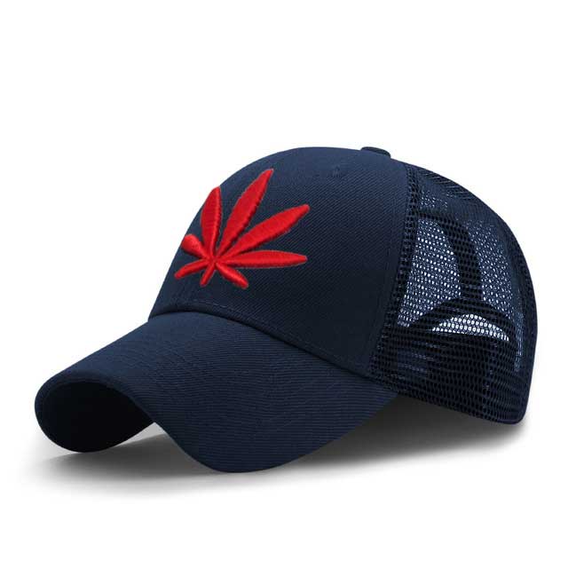 3D Embroidery Weed Baseball Caps 2019 Snapback Hat For Men Women Breathable Mesh Camouflage Dad Hat Casual Cap Truck Hats