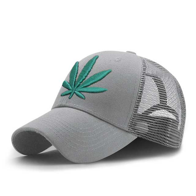 3D Embroidery Weed Baseball Caps 2019 Snapback Hat For Men Women Breathable Mesh Camouflage Dad Hat Casual Cap Truck Hats