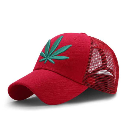 3D Embroidery Weed Baseball Caps 2019 Snapback Hat For Men Women Breathable Mesh Camouflage Dad Hat Casual Cap Truck Hats