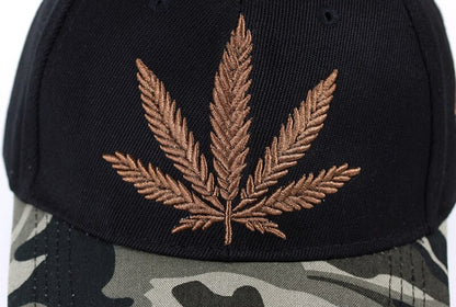 Camouflage Mens Maple leaf Baseball Caps Brand Engravings weed Snapback Hats For Women Swag Hip Hop Casquette Outdoor Sport Bone