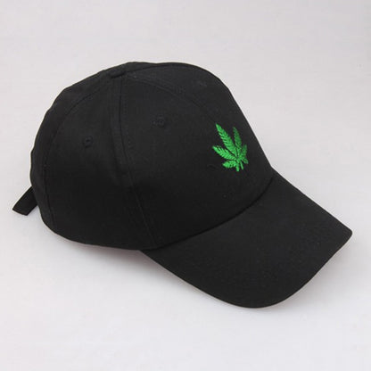 Unisex Baseball Cap Maple Leaves Embroidery Men Women Snapback New Fashion Outdoor Weed Duck Tongue Hip Hop Hat Caps CP0091