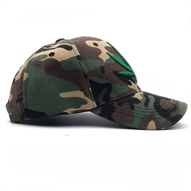 2019 Brand Maple leaf panel Snapback Camouflage weed Baseball Cap Casquette Casual Outdoor Sport Bone Trucker Hats For Men Women