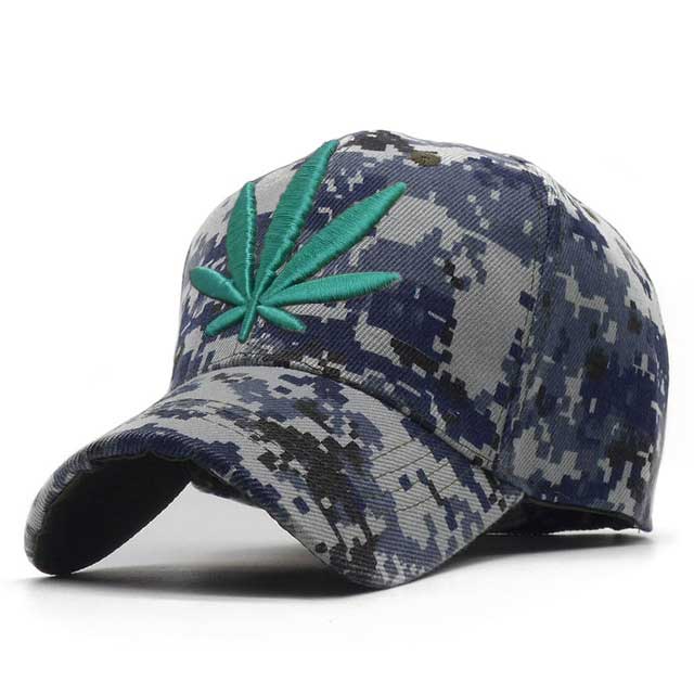 3D Embroidery Weed Baseball Caps 2019 Snapback Hat For Men Women Breathable Mesh Camouflage Dad Hat Casual Cap Truck Hats