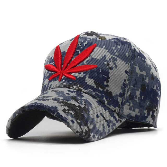 3D Embroidery Weed Baseball Caps 2019 Snapback Hat For Men Women Breathable Mesh Camouflage Dad Hat Casual Cap Truck Hats