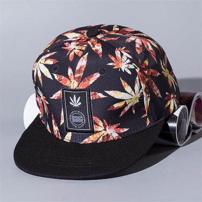 Maple leaf Snapback Hats Hip Hop weed Baseball Cap I Gorras Bones LOVE Haters For Men Women Bone Aba Reta Gorras Homme Casquette