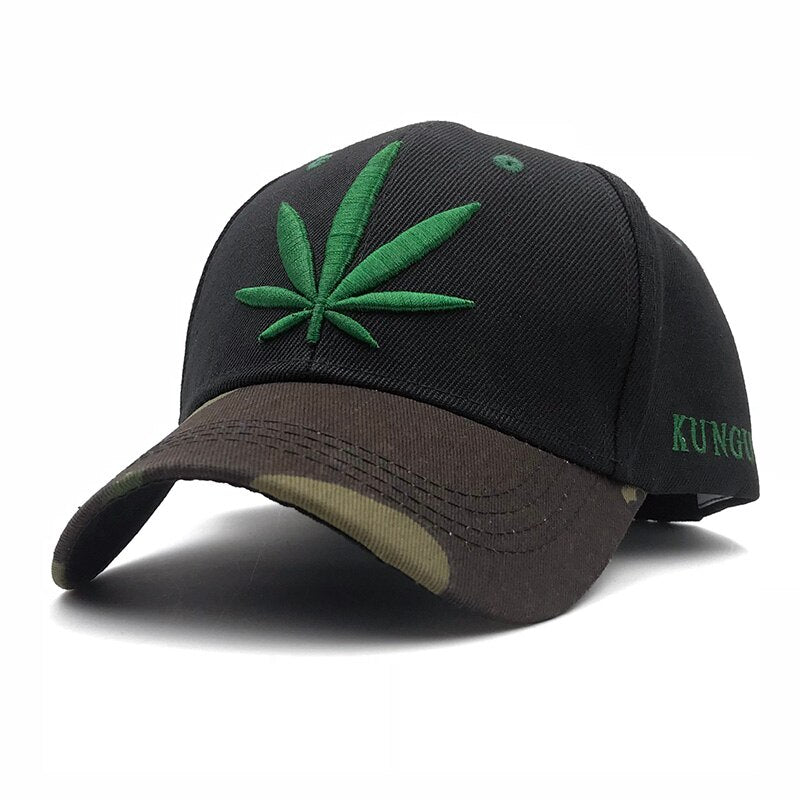 Camouflage Mens Maple leaf Baseball Caps Brand Engravings weed Snapback Hats For Women Swag Hip Hop Casquette Outdoor Sport Bone