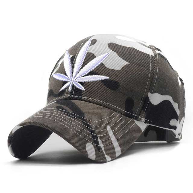 Camouflage Mens Baseball Caps Brand Engravings Weed Snapback Hats For Women Swag Hip Hop Casquette Casual Outdoor Sport Bone