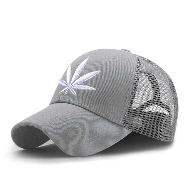 3D Embroidery Weed Baseball Caps 2019 Snapback Hat For Men Women Breathable Mesh Camouflage Dad Hat Casual Cap Truck Hats