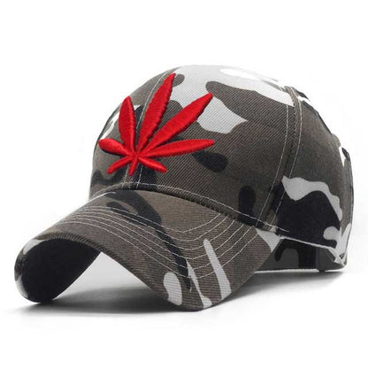 3D Embroidery Weed Baseball Caps 2019 Snapback Hat For Men Women Breathable Mesh Camouflage Dad Hat Casual Cap Truck Hats