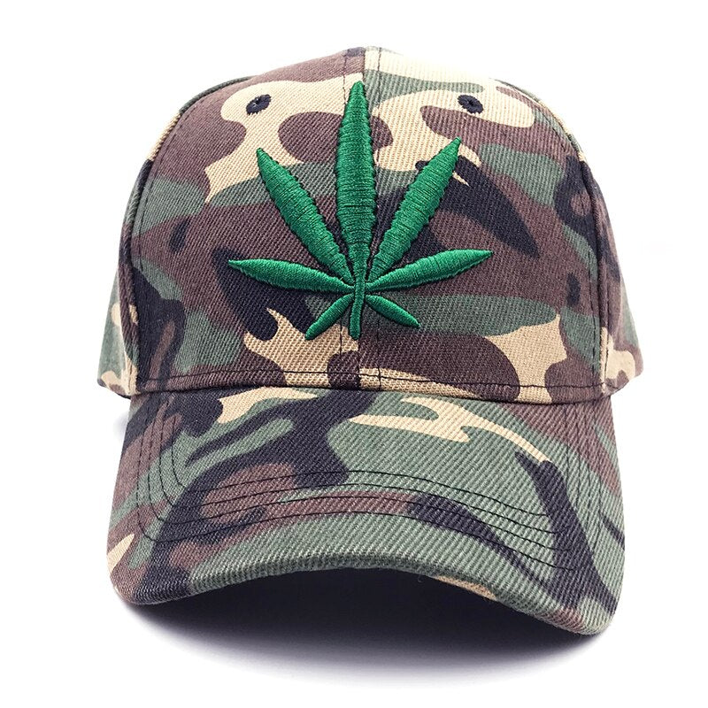 maple leaf five panel Snapback Camouflage Baseball Cap Casquette Casual Outdoor Sport Bone weed Trucker Hats For Men Women