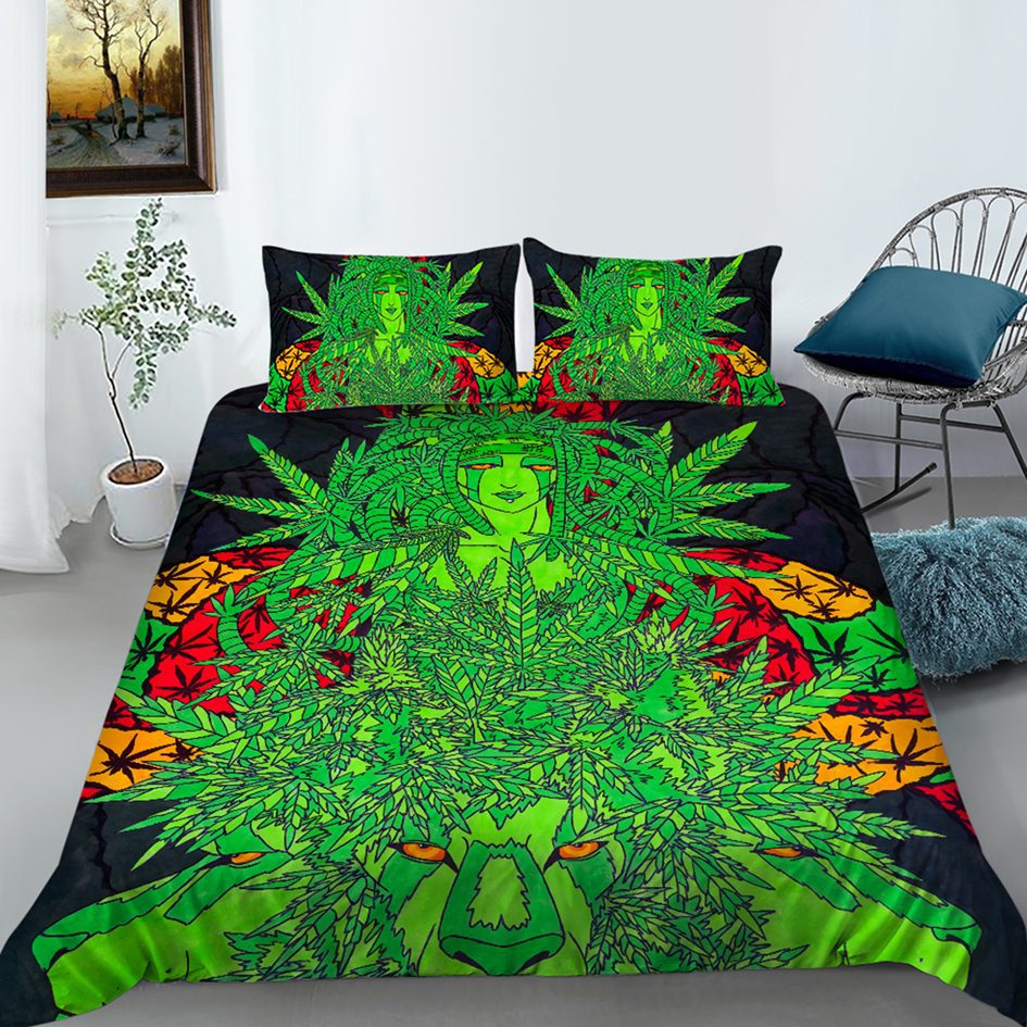 Mr Johnny Green | Digital Printed 3Pcs Queen Size Duvet Cover_8