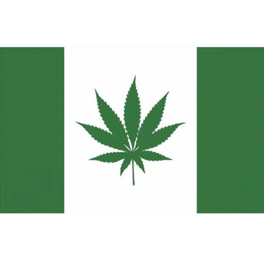 Digital Printed Marijuana Flag_0