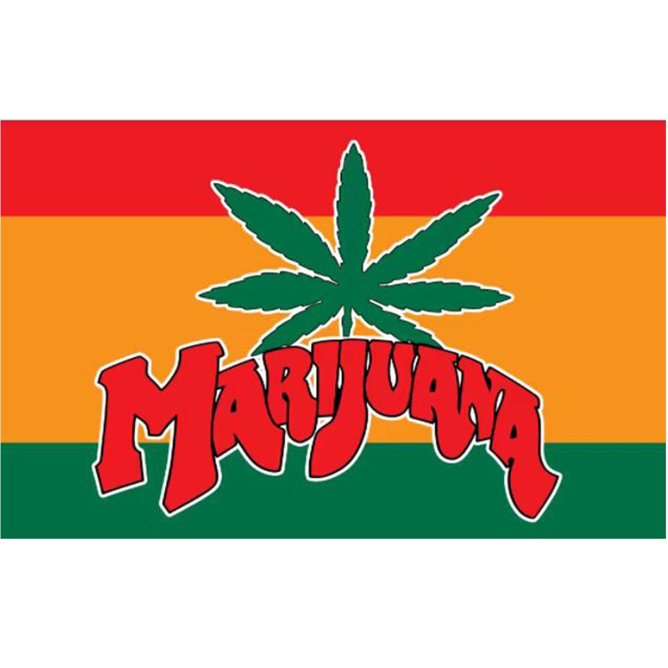 Digital Printed Marijuana Flag_3