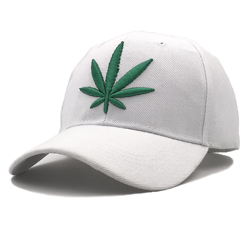 New Cotton Fashion Embroidery Maple Leaf Cap Snapback Hats For Men Women Cotton Swag Hip Hop Fitted Weed Baseball Caps