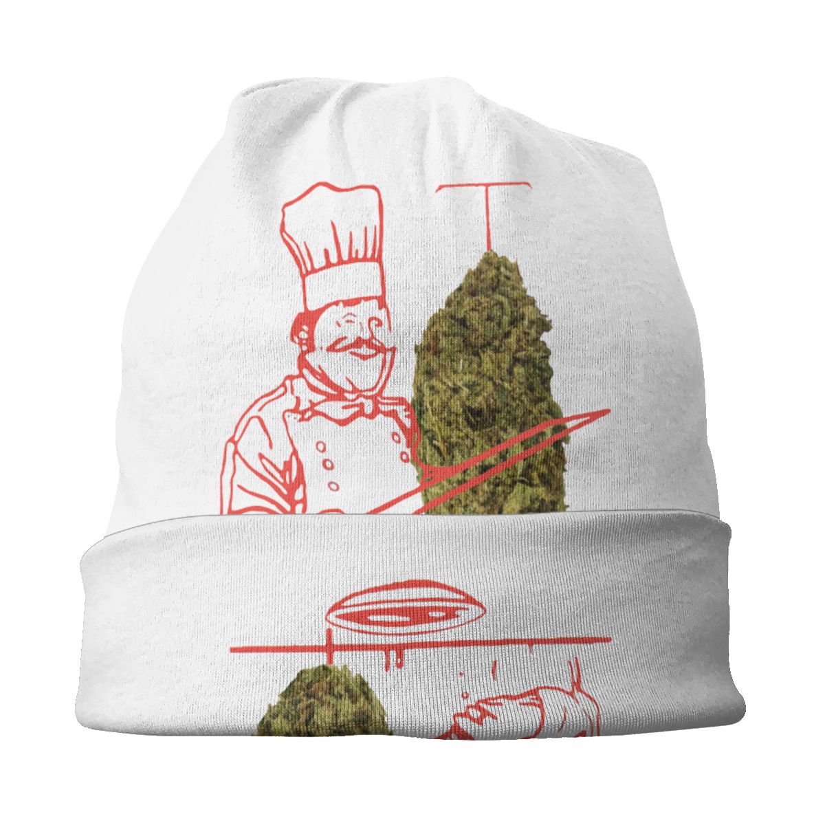 Doner Kebab Weed Graphic Funny Bonnet Hats Fashion Street Skullies Beanies Hats for Men Women Knit Hat Warm Thermal Elastic Caps