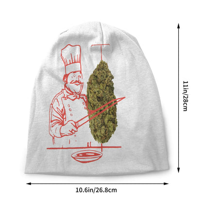 Doner Kebab Weed Graphic Funny Bonnet Hats Fashion Street Skullies Beanies Hats for Men Women Knit Hat Warm Thermal Elastic Caps