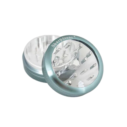 SharpStone® | CLEAR TOP 2 PIECE HERB GRINDER - 2.2" [ GRI906 ]_4