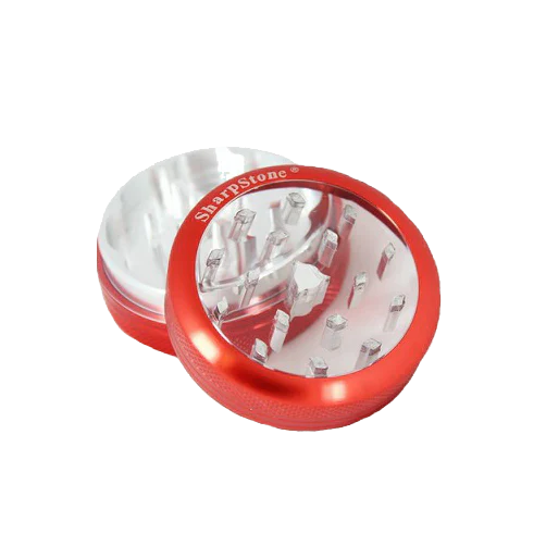 SharpStone® | CLEAR TOP 2 PIECE HERB GRINDER - 2.2" [ GRI906 ]_3