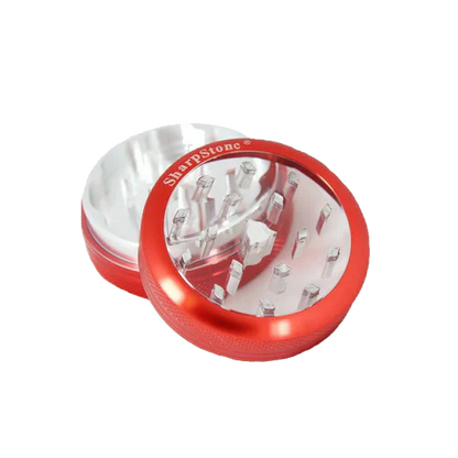 SharpStone® | CLEAR TOP 2 PIECE HERB GRINDER - 2.2" [ GRI906 ]_3