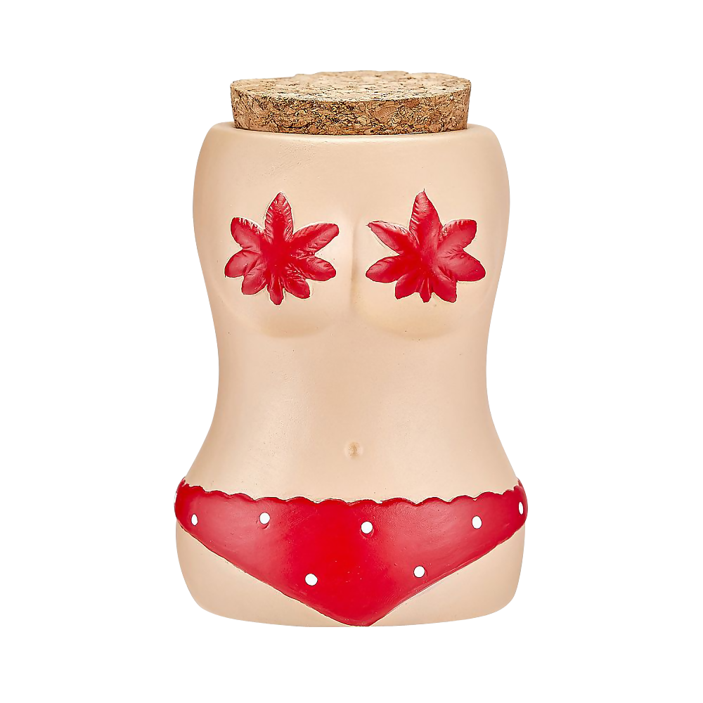 BIKINI STASH JAR W/ RED BIKINI_0