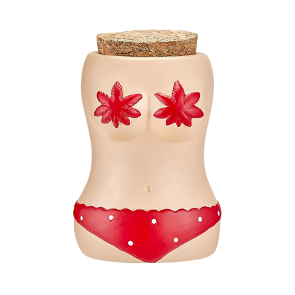 BIKINI STASH JAR W/ RED BIKINI_0