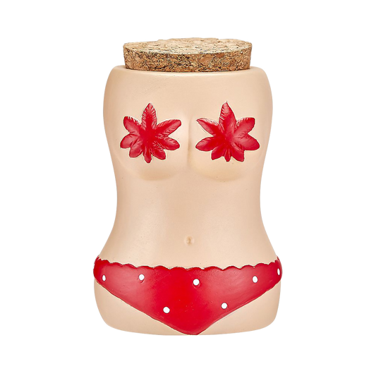 BIKINI STASH JAR W/ RED BIKINI_0