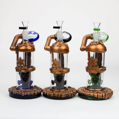 NG-9 inch Copper Plated Gas Mask Bubbler [N8034]_0