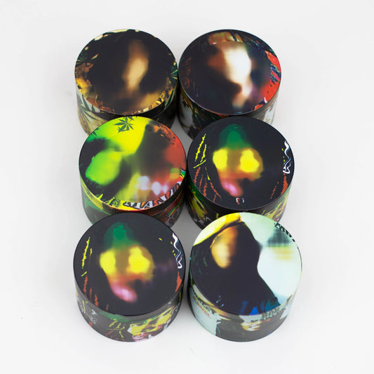 GENIE 4 parts 63 mm Rasta man metal grinder Box of 6 [SSP057]_0