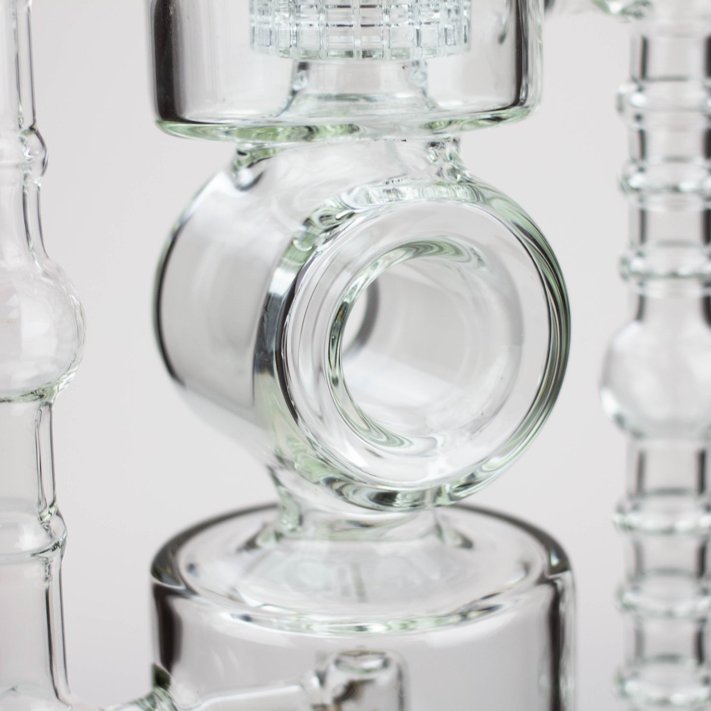 21" H2O Double ring glass water bong [H2O-24]_2