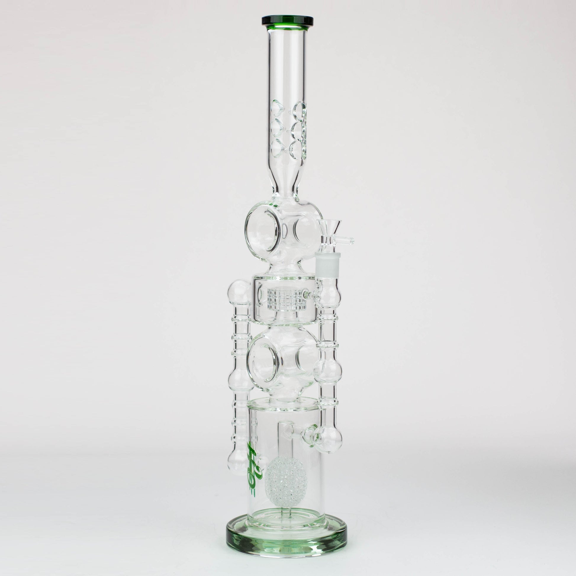 21" H2O Double ring glass water bong [H2O-24]_7