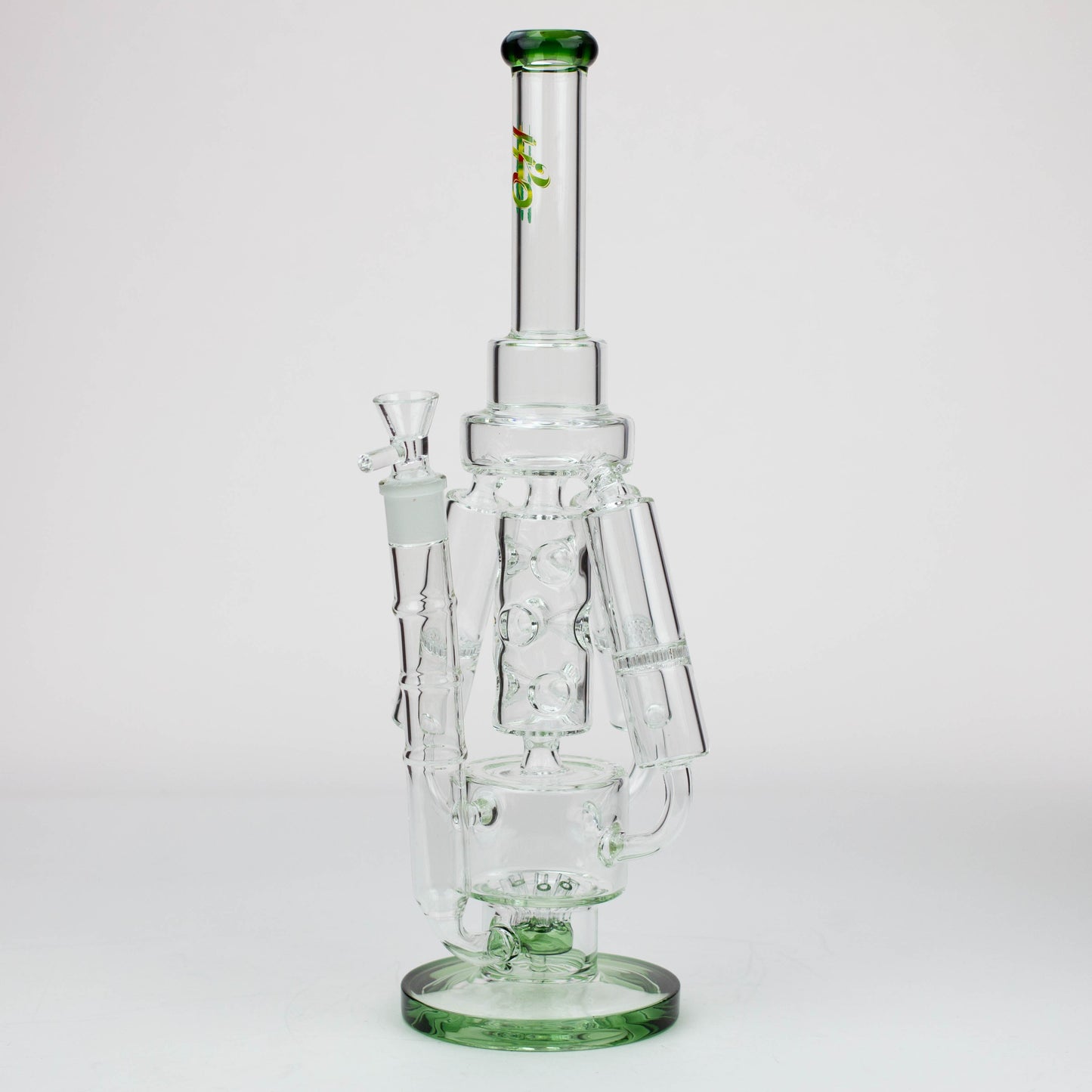 17" H2O Three Honeycomb silnders glass water recycle bong [H2O-25]_4