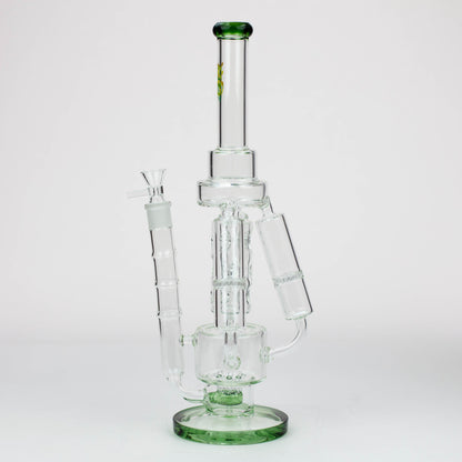 17" H2O Three Honeycomb silnders glass water recycle bong [H2O-25]_7