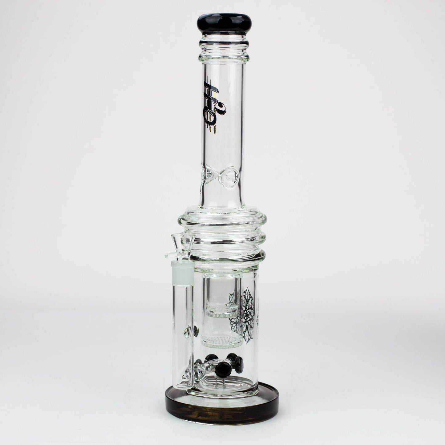 17" H2O glass water bong with double layer honeycomb [H2O-28]_4