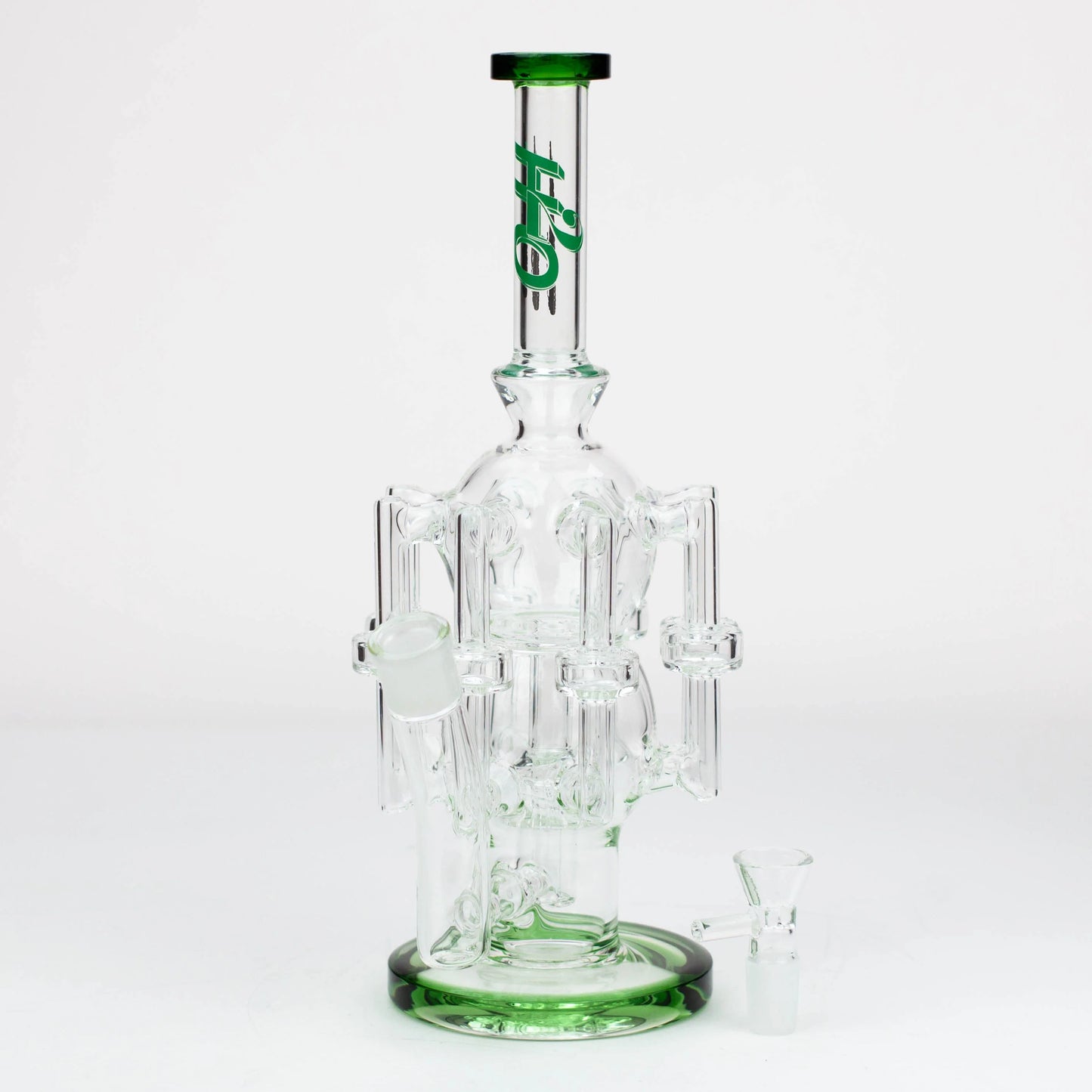 13.5" H2O Glass water recycle bong [H2O-17]_8