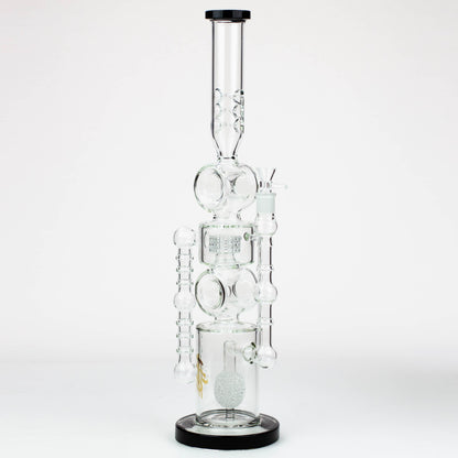 21" H2O Double ring glass water bong [H2O-24]_6