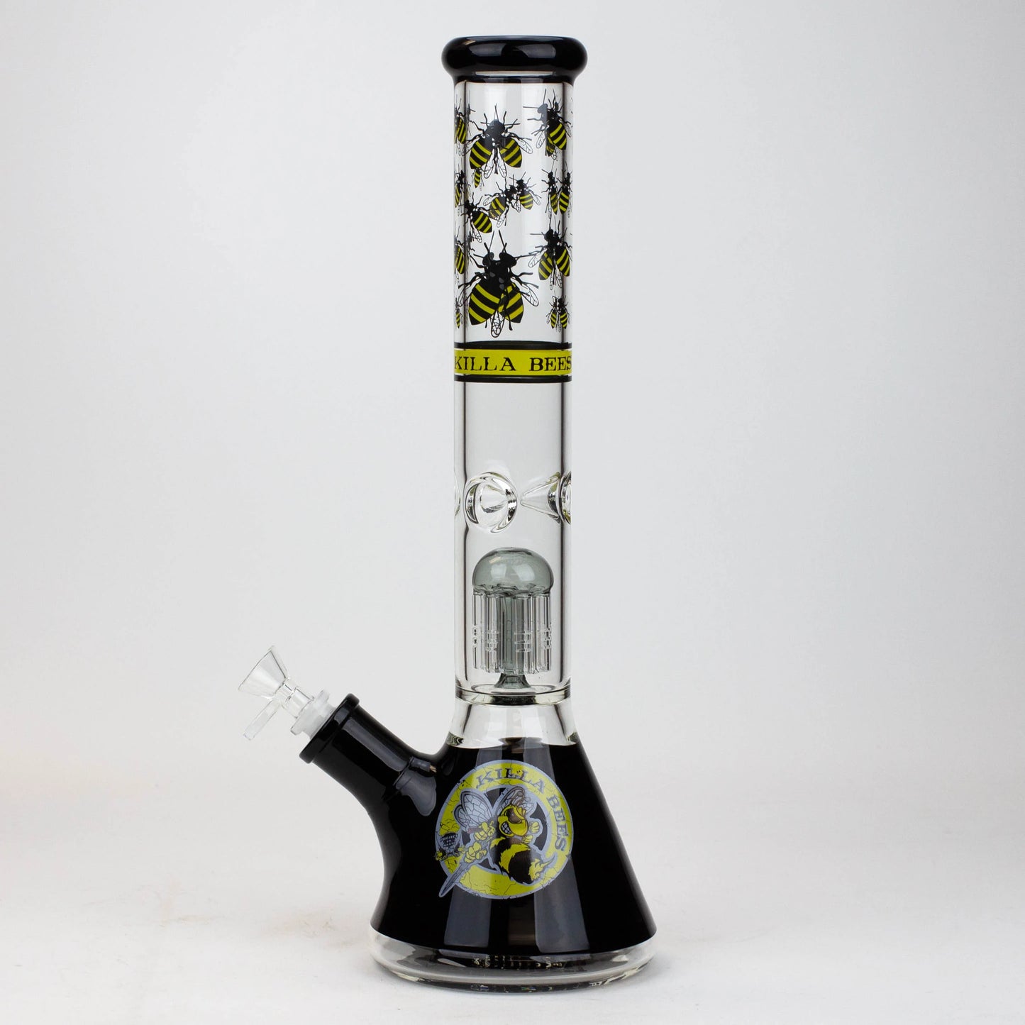 PROTECT YA NECK-15.5" 7 mm tree arm percolator glass bong [Killa Bees]_4